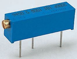 20 Ω, Through Hole Trimmer Potentiometer, Pin 0.75 W Side Adjust Bourns, 3006