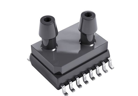 TE Connectivity Gauge Pressure Sensor, 600Pa Operating Max, Surface Mount, 16-Pin, 7kPa Overload Max, SOIC-16
