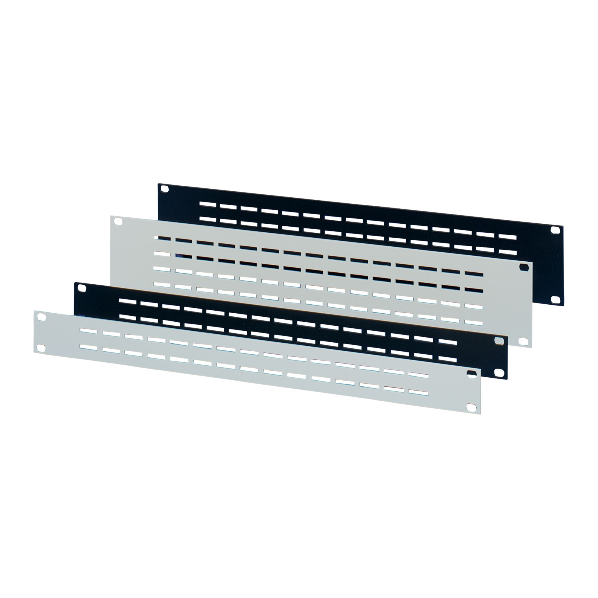 nVent SCHROFF Grey Aluminium Front Panel, 3 U Ventilated 132.5mm