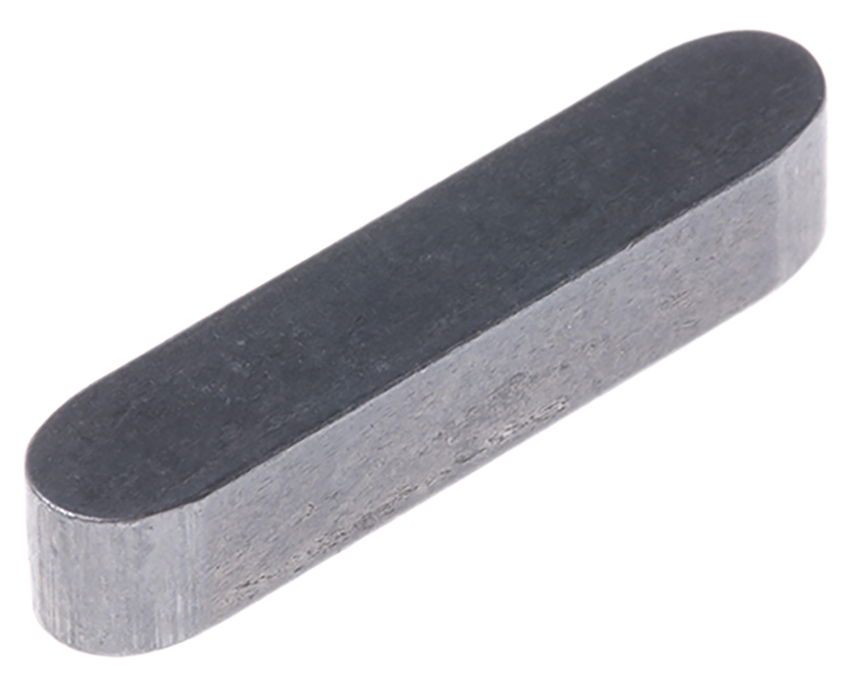 RS PRO 5 mm Steel 25 mm Feather Key 5mm