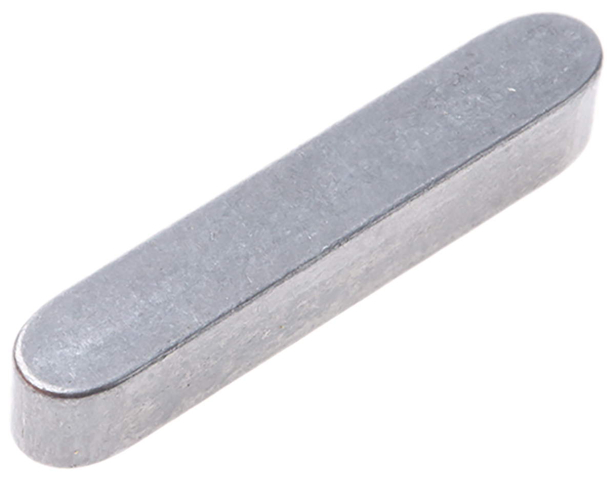 RS PRO 6 mm Steel 35 mm Feather Key 6mm
