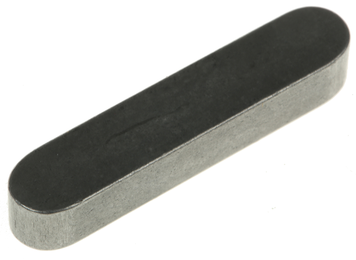 RS PRO 7 mm Steel 40 mm Feather Key 8mm