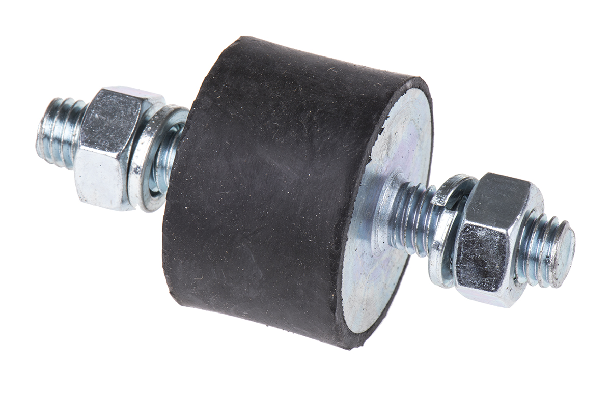 FIBET Fibet M8 x 20 mm Anti-Vibration Mount, Male to Male Bobbin with 65.2 daN Compression Load