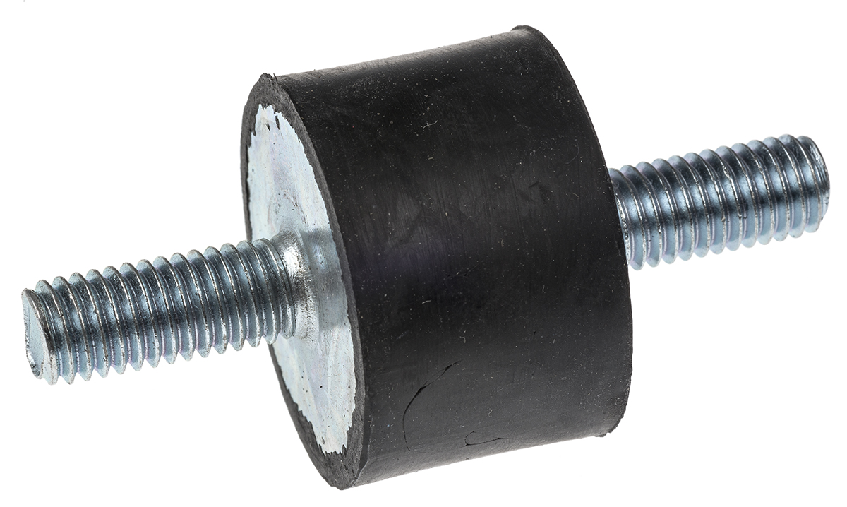 FIBET Fibet M8 x 20 mm Anti-Vibration Mount, Male to Male Bobbin with 95.2 daN Compression Load