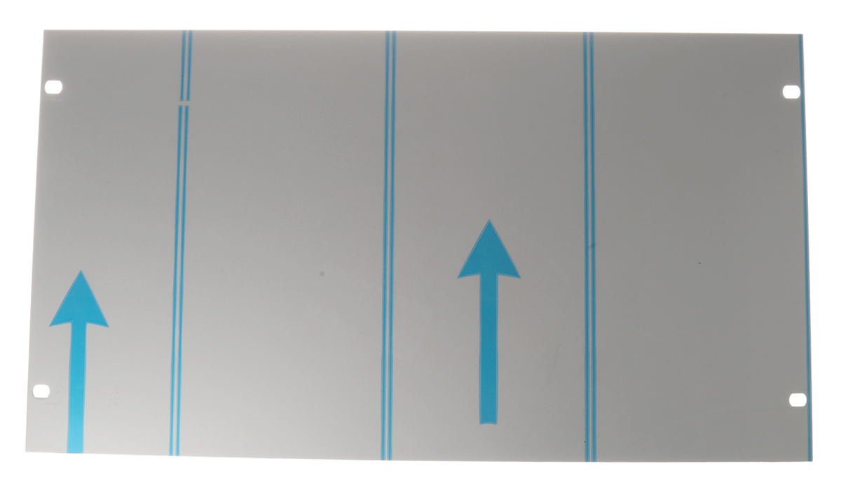 nVent SCHROFF Grey Aluminium, 6 U, 84 HP 483 mm 177mm
