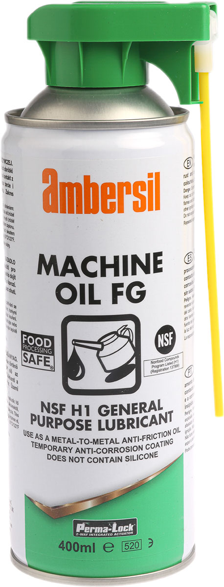 Ambersil 400 ml Perma-Lock Machine Oil Oil and Aerosol Lubricant for Industrial Machinery