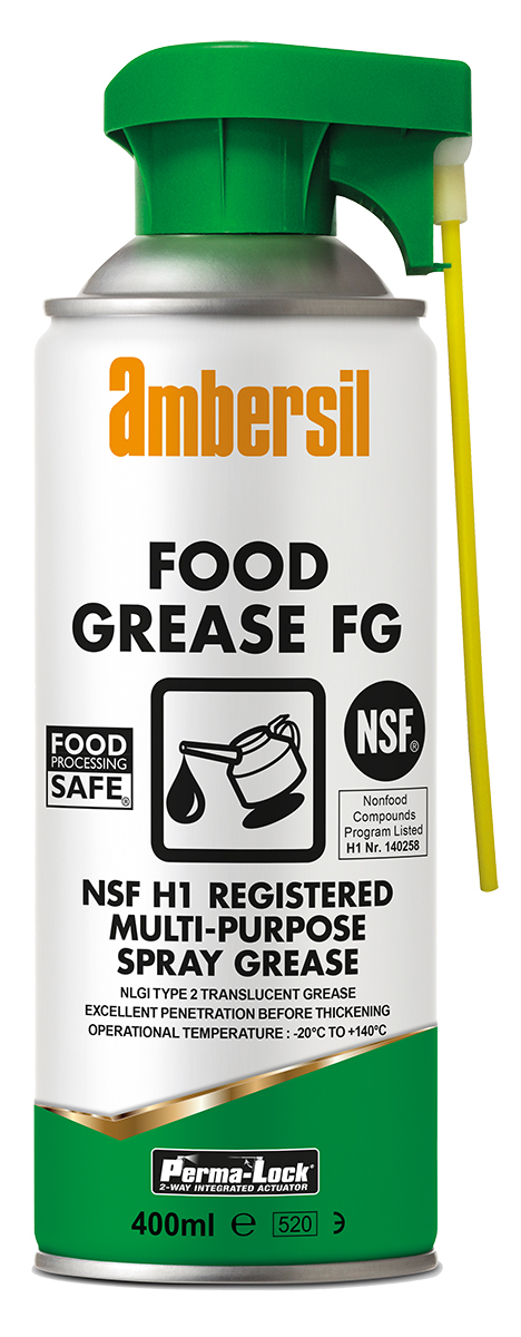Ambersil Mineral Oil Grease 400 ml Ambersil Perma-Lock Food Grease FG Food Safe