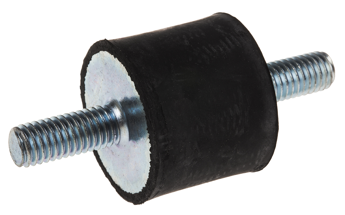 FIBET Fibet M8 x 20 mm Anti-Vibration Mount, Male to Male Bobbin with 40.5 daN Compression Load