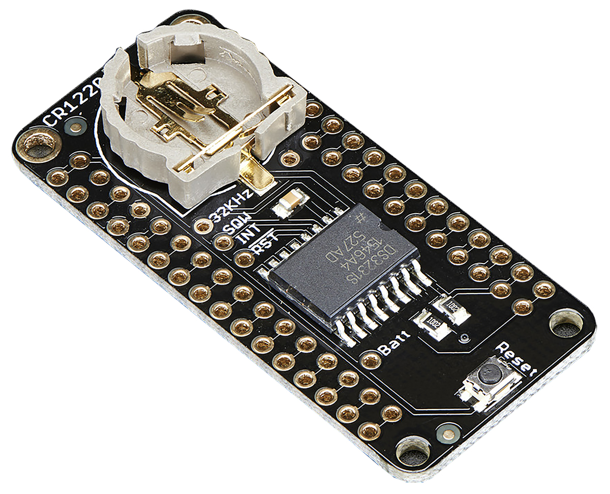 ADAFRUIT INDUSTRIES 3028 FeatherWing Precision Real Time Clock Add On Board for DS3231 for Feather Development Board
