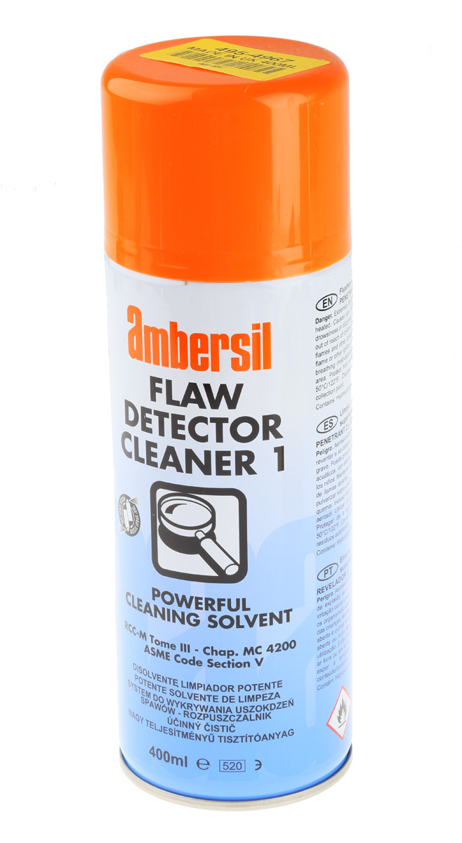 Ambersil Leak & Flaw Detector Spray, Cleaner, 400 ml FLAW DETECTOR CLEANER 1