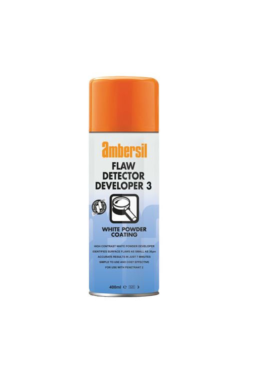 Ambersil Leak & Flaw Detector Spray, Developer, 400 ml FLAW DETECTOR DEVELOPER 3