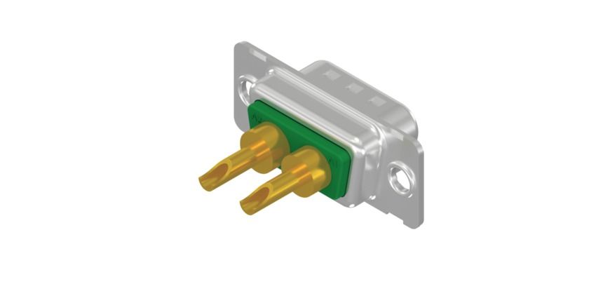 CONEC 302W2CPXX 2 Way Straight Solder D-Sub Connector Male