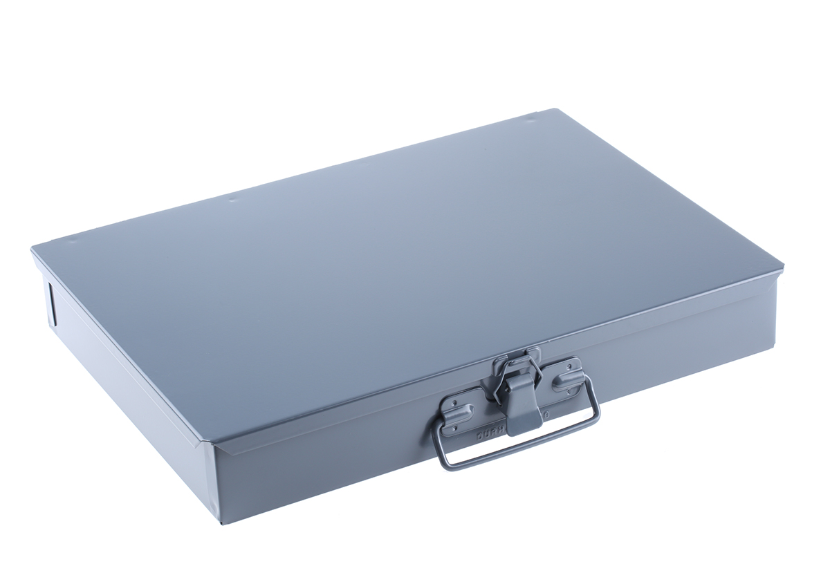 303-4652 Durham 16 Cell Grey Steel Compartment Box, 50 mm x 339mm x 234 mm