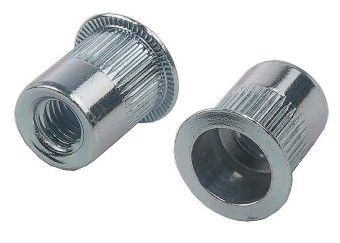 RS PRO Passivated Zinc Plated Stainless Steel Threaded Insert, 9.9 mm diameter 6.75 mm 10.7 mm