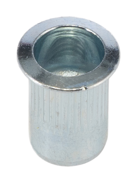 303-757 RS PRO Passivated Zinc Plated Stainless Steel Threaded Insert, 12.7 mm diameter 10 mm 14.7 mm