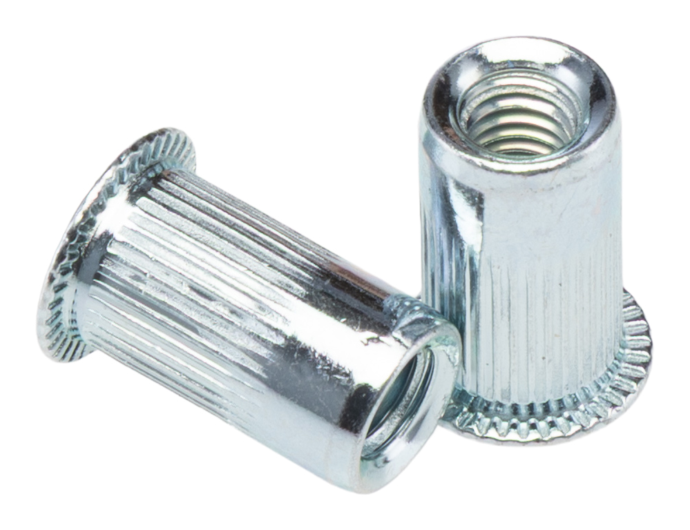 RS PRO Passivated Zinc Plated Stainless Steel Threaded Insert, 12.7 mm diameter 10 mm 17.3 mm