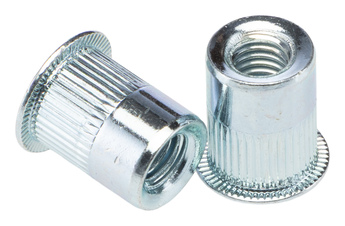 RS PRO Passivated Zinc Plated Stainless Steel Threaded Insert, 17.4 mm diameter 13.5 mm 17.5 mm