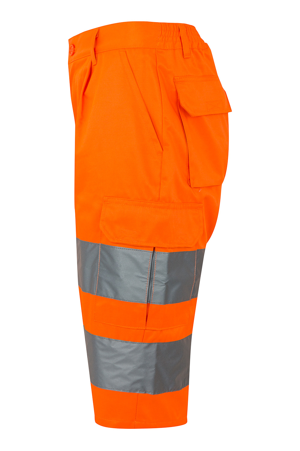 303005_19_m Velilla 303005 Fluorescent Orange Unisex 90 cm Hi Vis Shorts