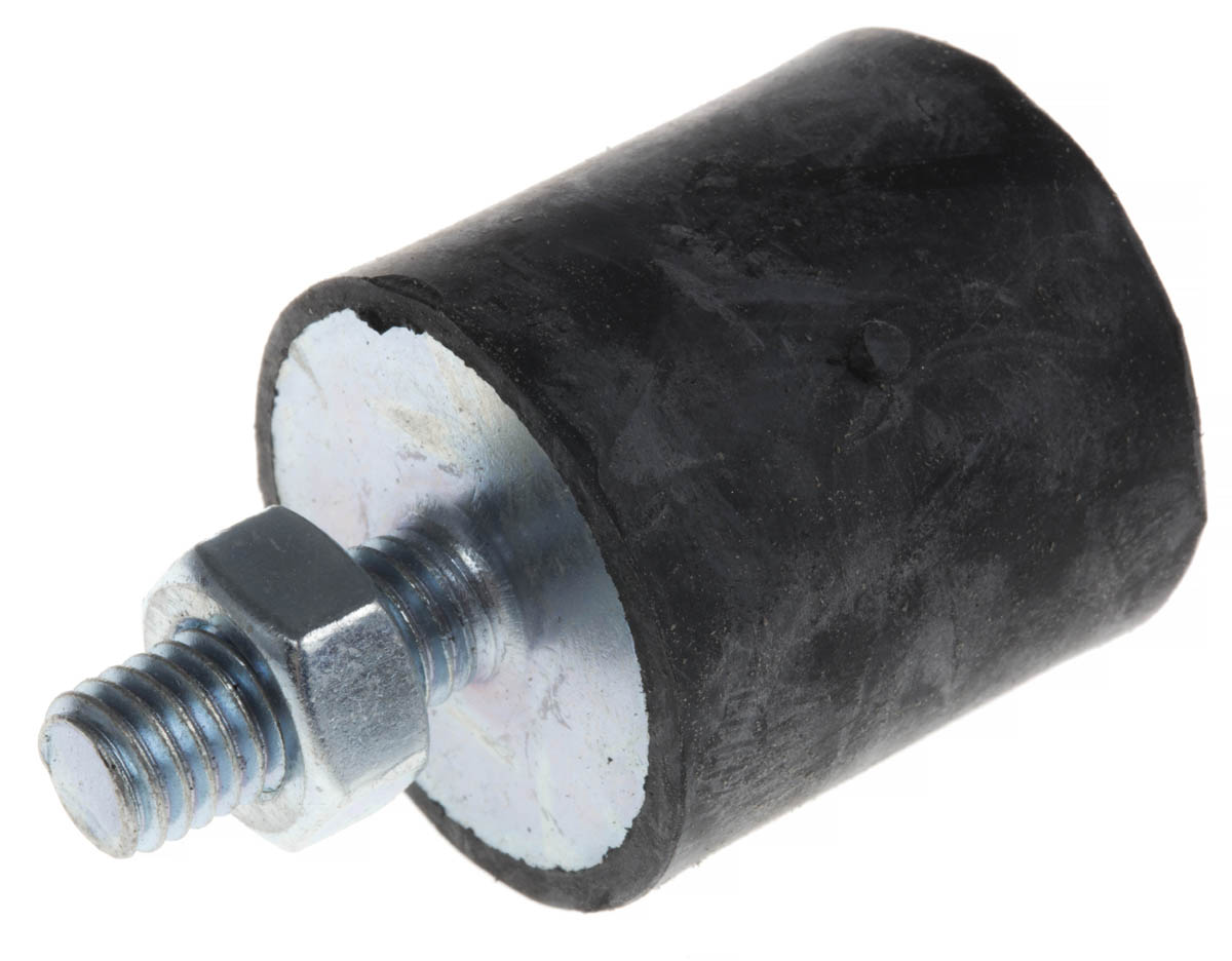 FIBET Fibet M8 x 20 mm Anti-Vibration Mount, Male to Female Bobbin with 36 daN Compression Load