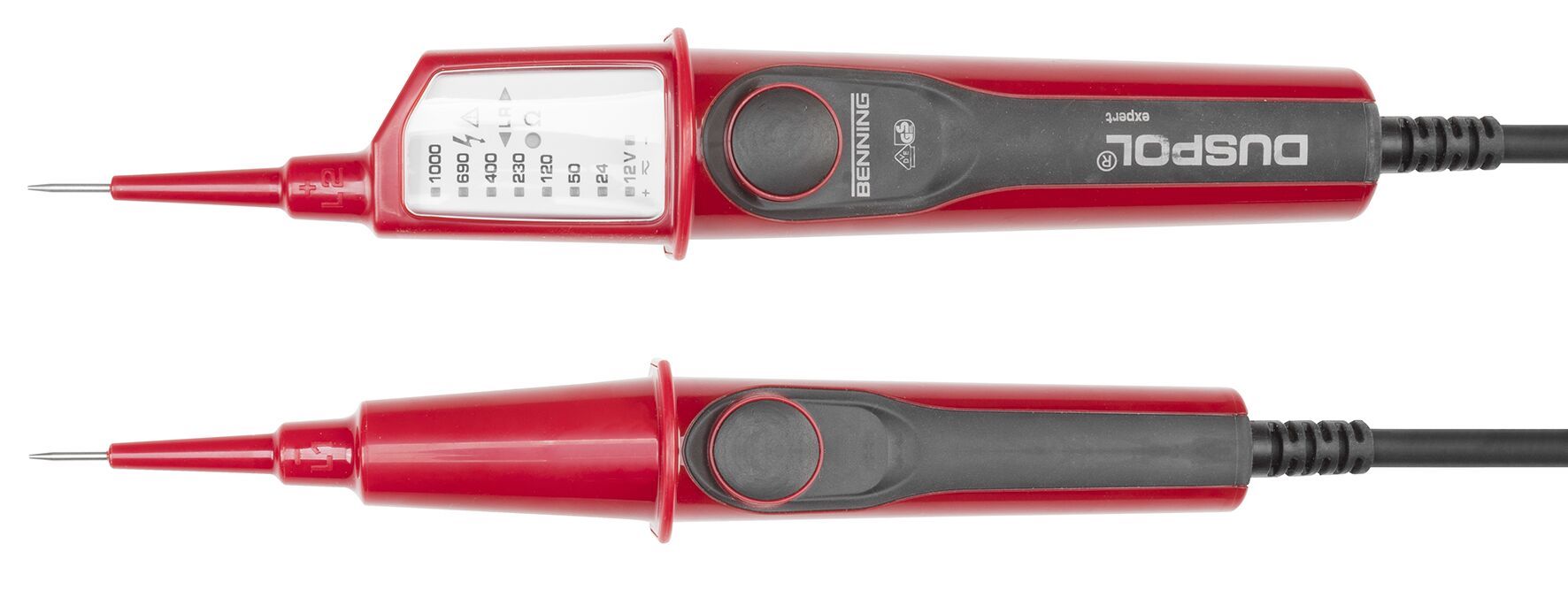Gedore, LED Voltage Tester, 1000V Continuity Check, Battery Powered CAT III 1000 V/CAT IV 600V, 3032744