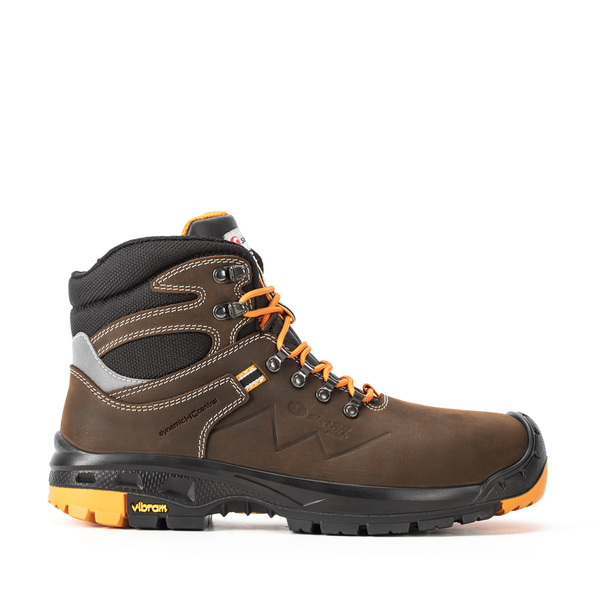 Sixton TONALE Brown Aluminium Toe Capped Unisex Ankle Boot 8, EU 42 EN ISO 20345