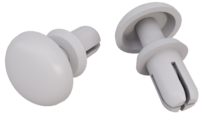 RS PRO Nylon Snap Rivet, 2 mm