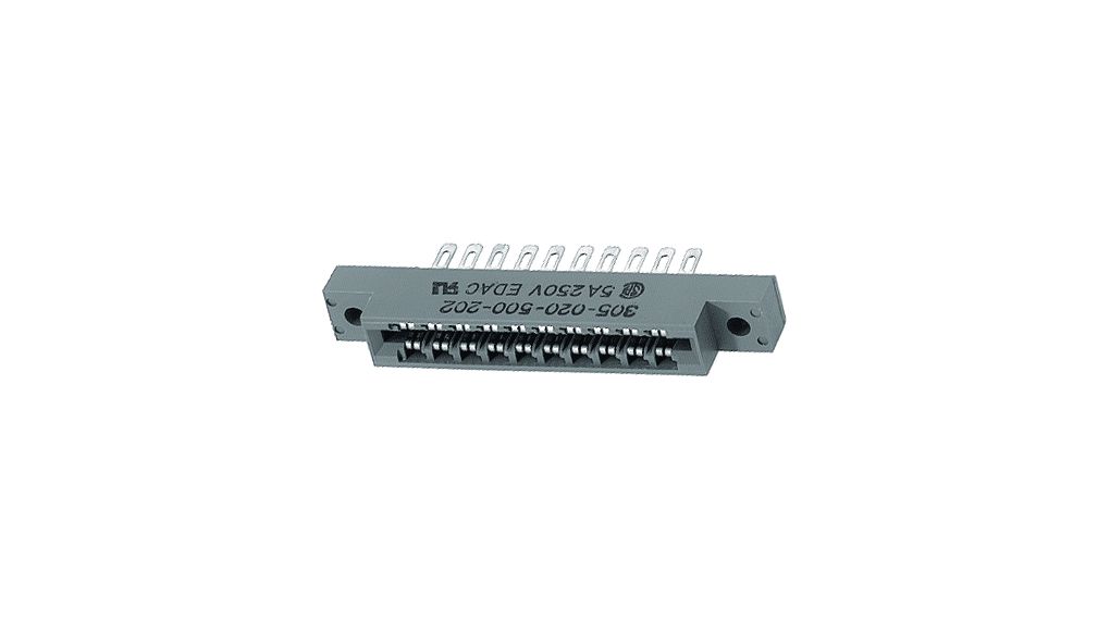 EDAC EDAC Series Straight Edge Connector Female, Through Hole, 44-Contacts, 3.96 mm Pitch, 2 Row, Solder