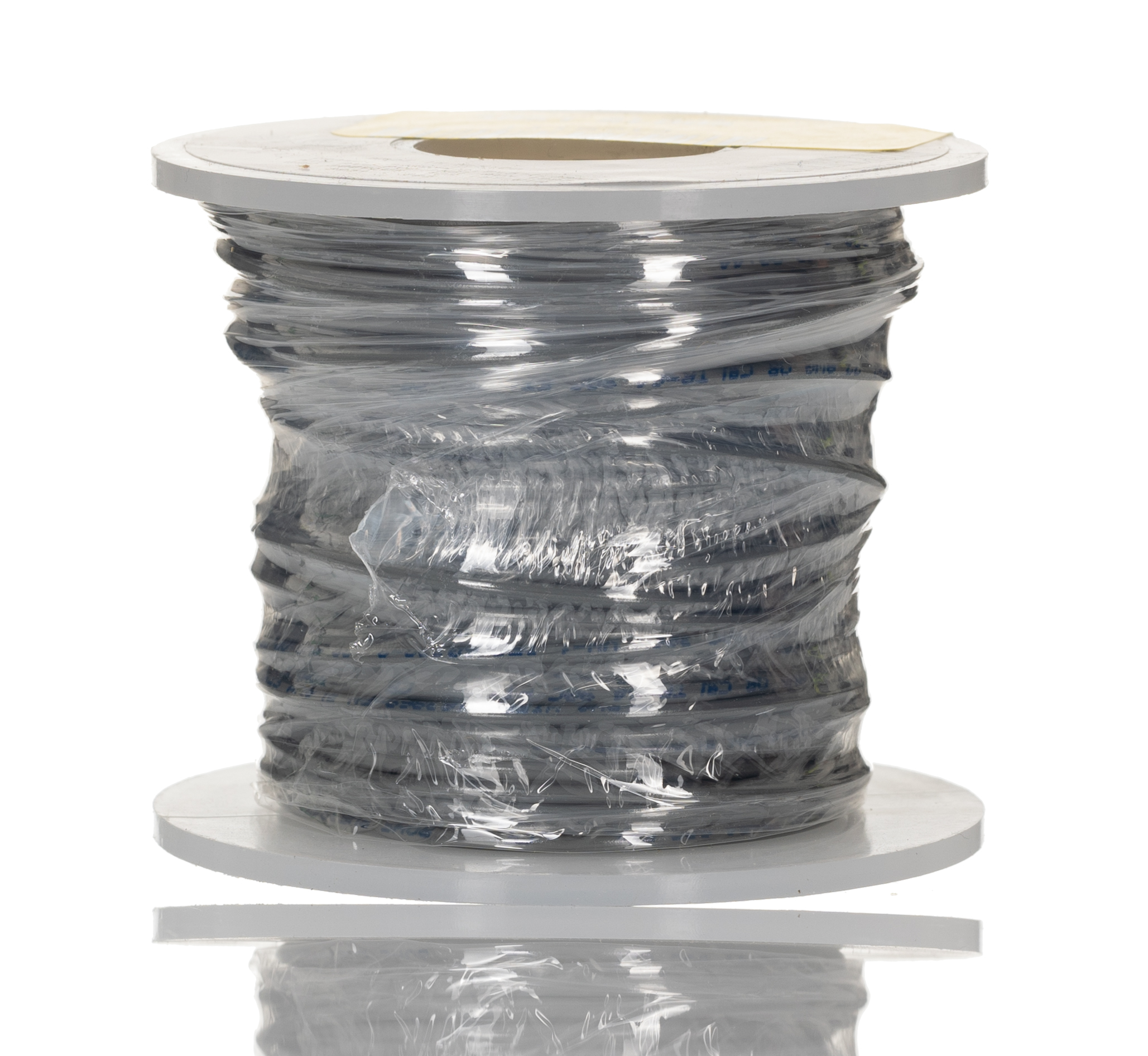 Alpha Wire Hookup Wire PVC Series Grey Hook Up Wire, 22 AWG, 7, 30 m, Polyvinyl Chloride, 3051 SL005