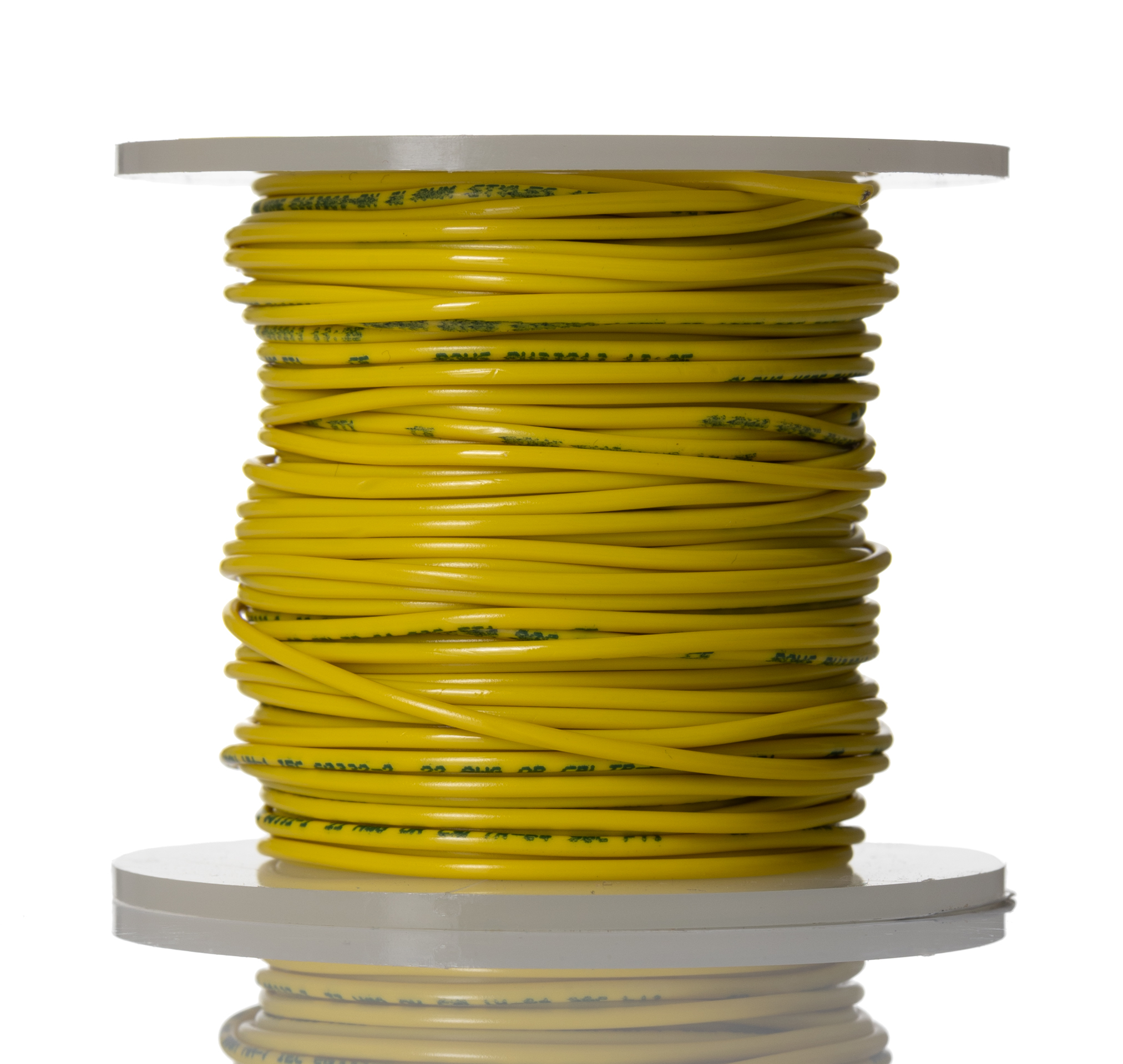 Alpha Wire Hookup Wire PVC Series Yellow Hook Up Wire, 22 AWG, 7, 30 m, Polyvinyl Chloride, 3051 YL005