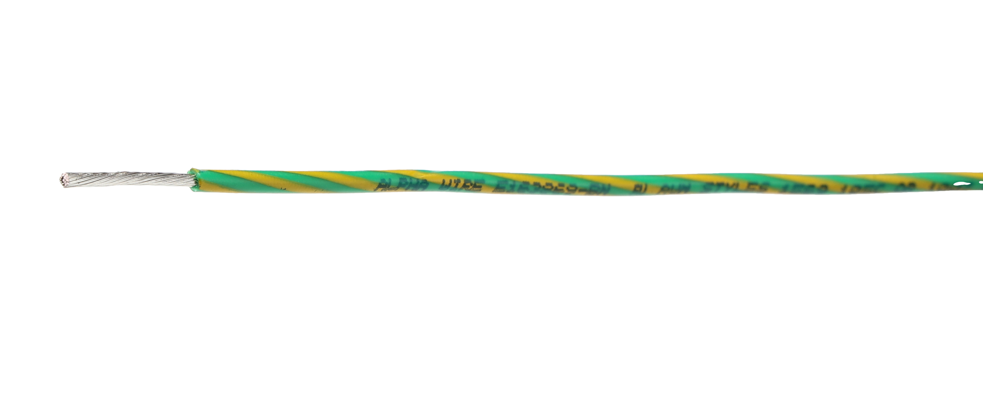 Alpha Wire Hookup Wire PVC Series Green, Yellow Hook Up Wire, 18 AWG, 16, 30 m, Polyvinyl Chloride, 3055 GY005