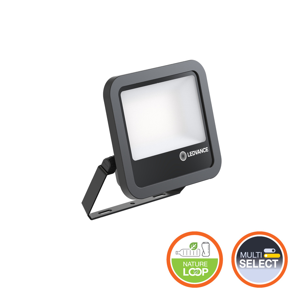 LEDVANCE FL Floodlight, 69 W Black, 10000 lm, IP66, 240V