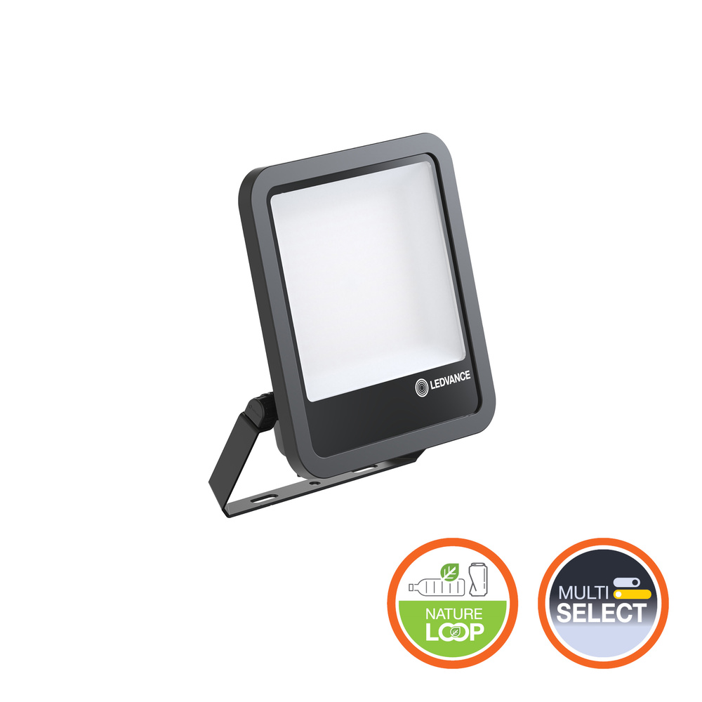 LEDVANCE FL Floodlight, 100 W Black, 14000 lm, IP66, 240V