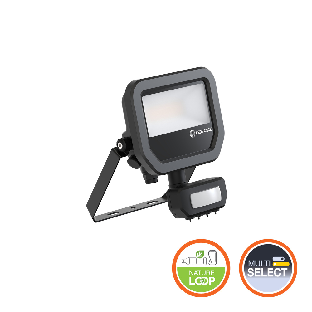 LEDVANCE FL Floodlight, 8 W Black, 1100 lm, IP65, 240V