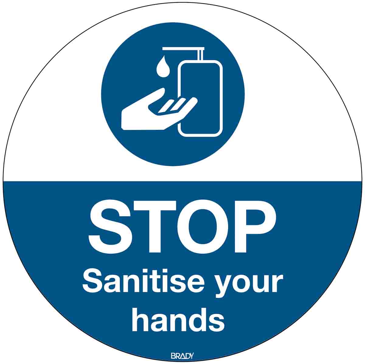 Brady Safety Poster, Polyester, English 350 mm 350 mm