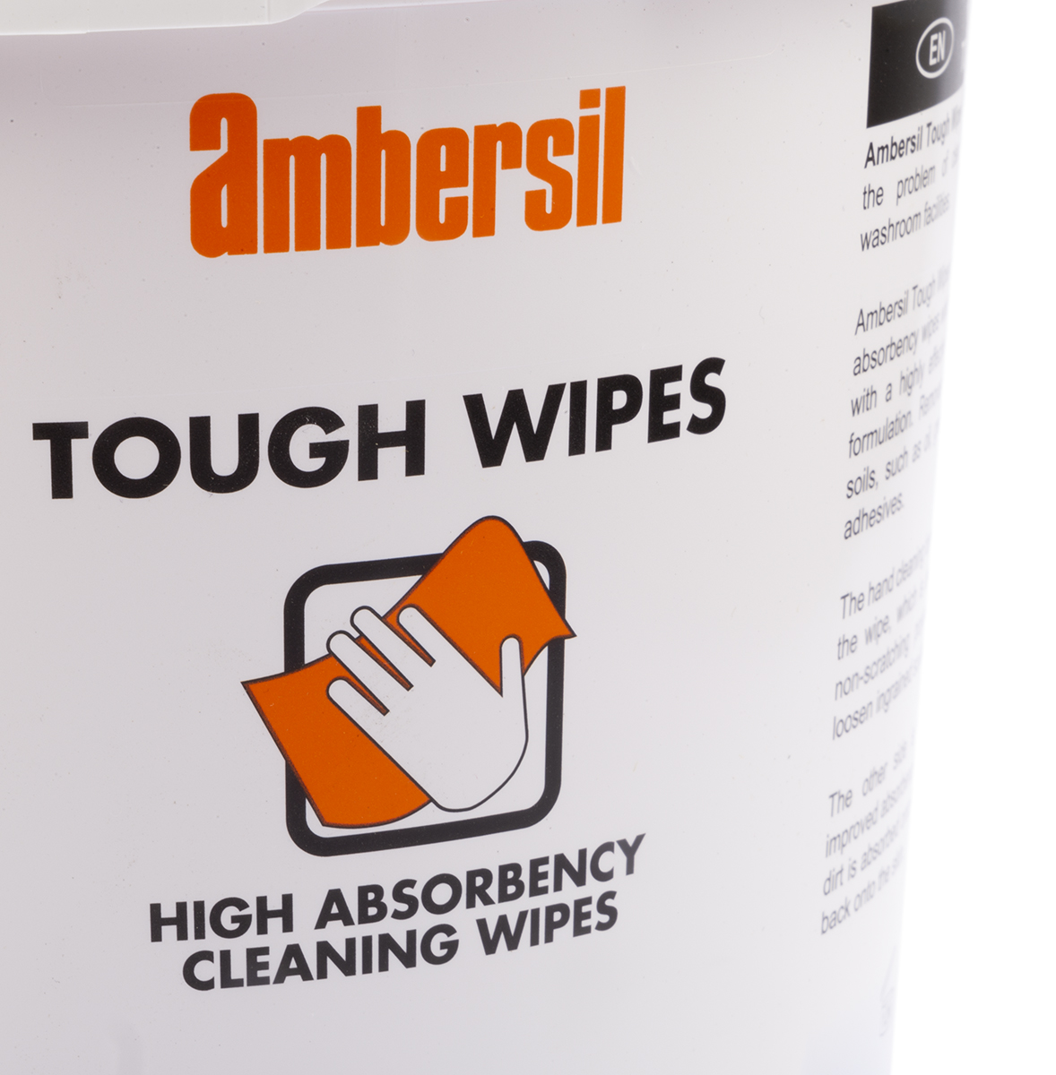 30767-ad Ambersil TOUGH WIPES Wet Hand Wipes, Bucket of, 266 x 280 mm 100 Per Pack