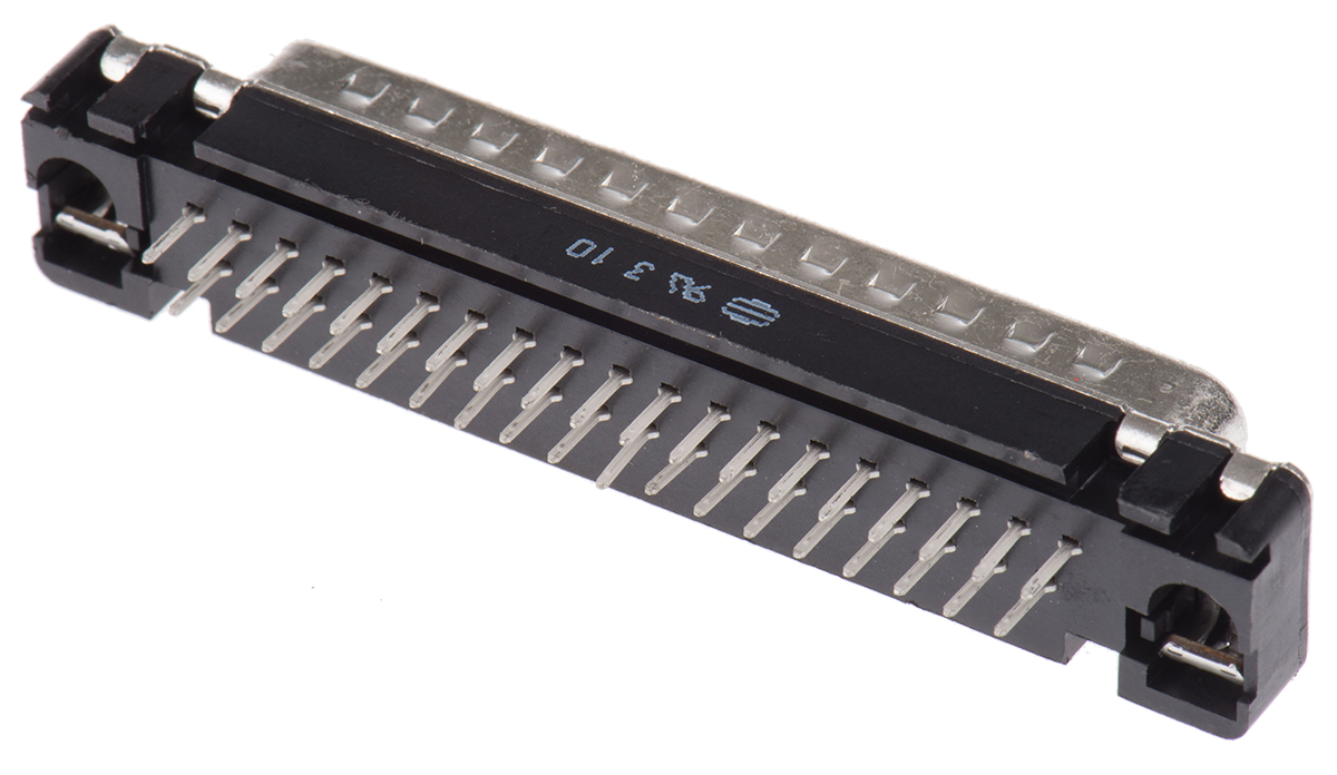 09654217701 HARTING 37 Way Through Hole D-sub Connector Plug, 2.76mm Pitch, with M3 Threaded Inserts