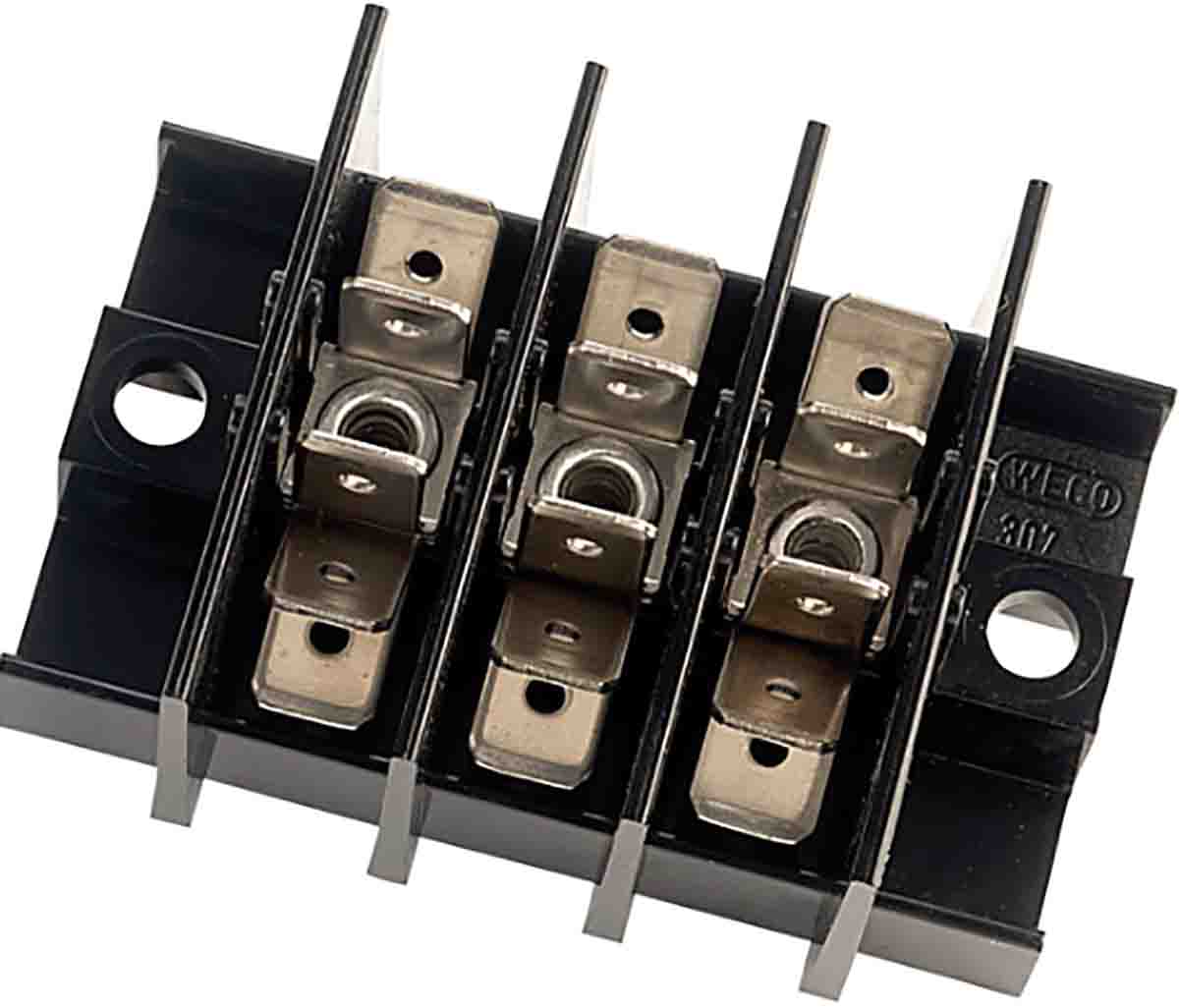 WECO Barrier Strip, 3 Contact, 6 Row, 400V, 25A