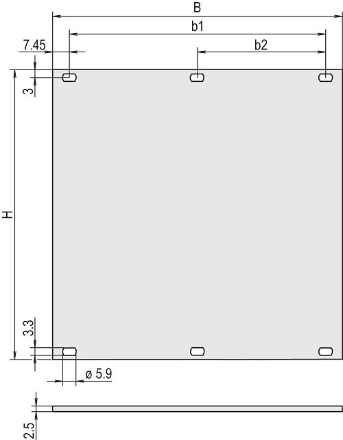 nVent SCHROFF Aluminium Front Panel, 3 U, 42 HP 213mm