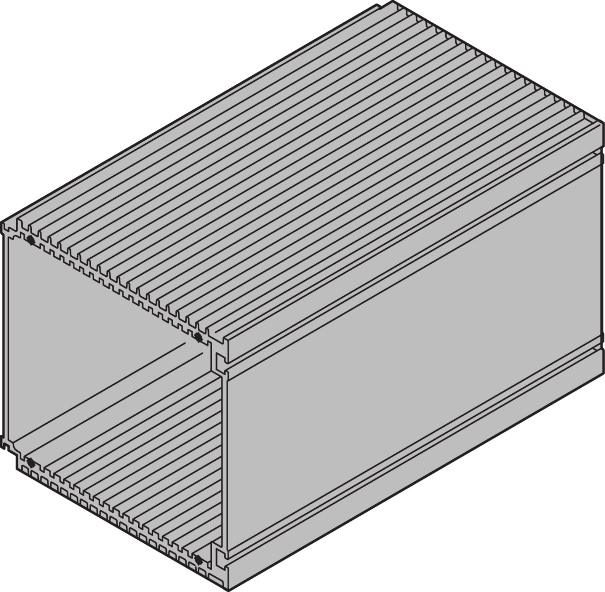 nVent SCHROFF Guide Rail Cover for Use with Cassettes, 3 U