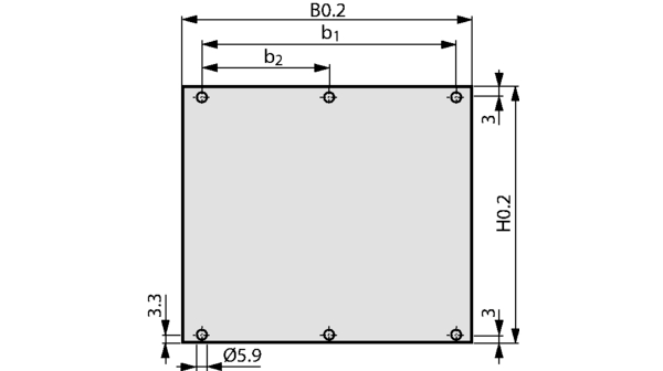 nVent SCHROFF Aluminium, 6 U, Unshielded 261.8 mm 20mm