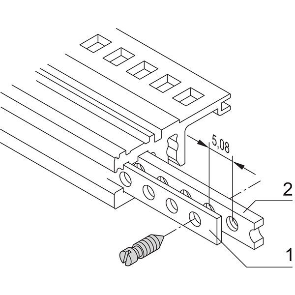 nVent SCHROFF Strip, 432 mm Depth, 84 HP