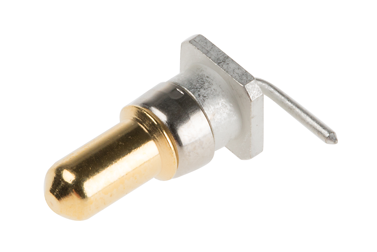 RS PRO  DIN 41612, Right Angle  RG178B/U, RG174A/U , Male  Gold , Copper Alloy, Backplane Connector Contact