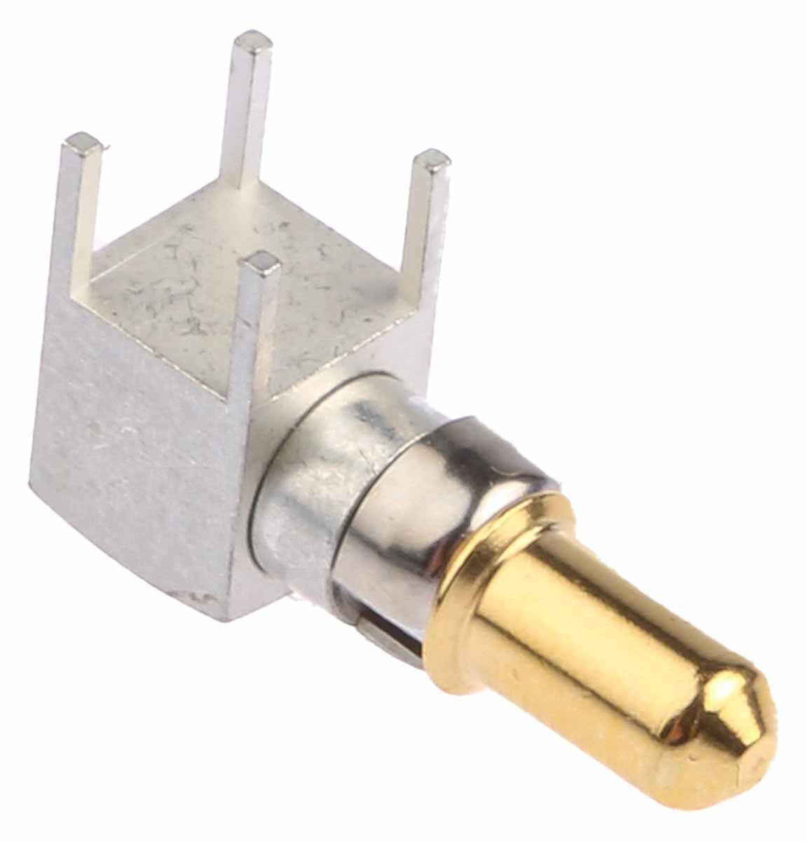 RS PRO  DIN 41612, Right Angle  RG178B/U, RG174A/U , Male  Gold , Copper Alloy, Backplane Connector Contact
