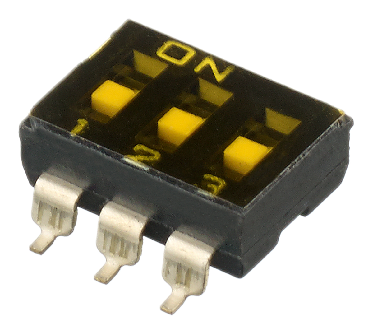 Apem 3 Way Surface Mount DIP Switch SPST, Recessed Actuator Slide Actuator