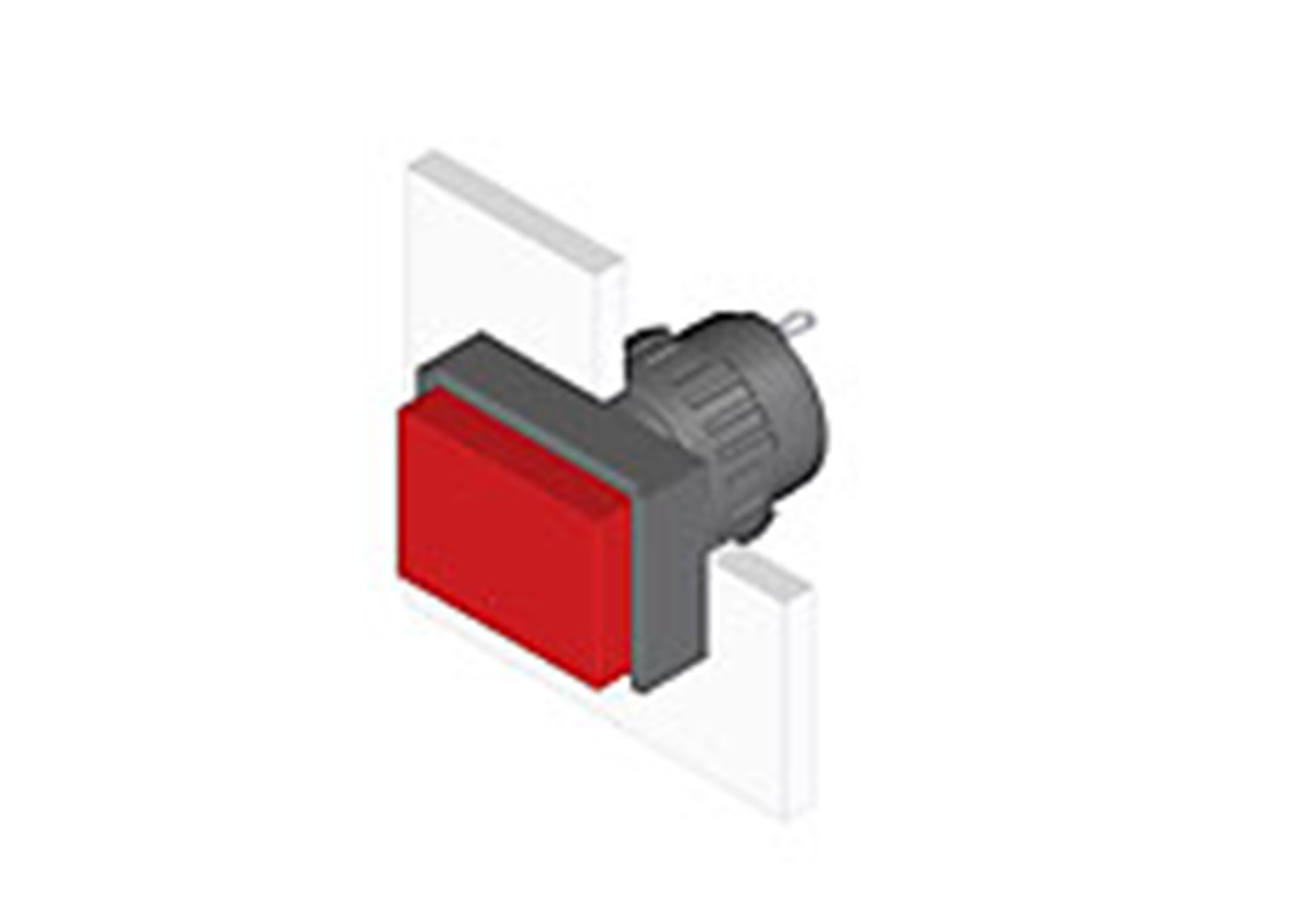 EAO, 31 LED Pilot Light, 16 mm Cutout, IP40, Rectangular