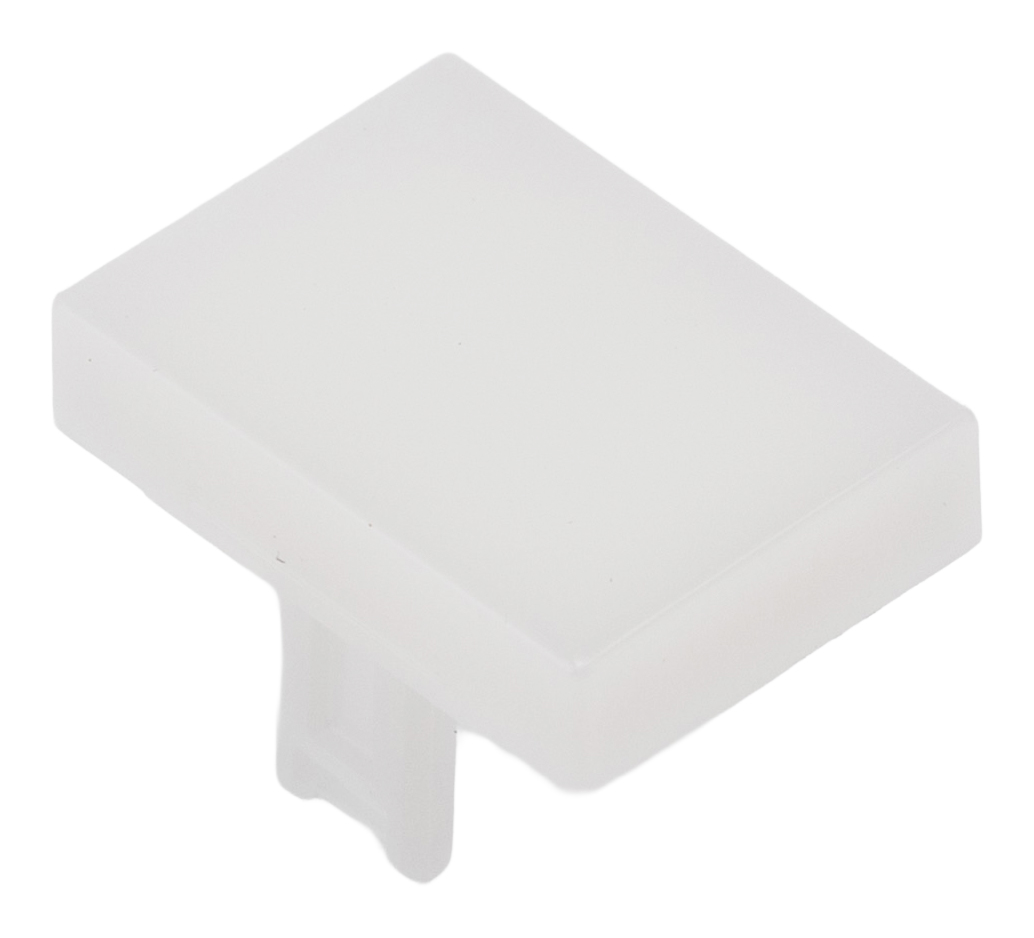 EAO White Rectangular Push Button Lens for Use with 31 Series