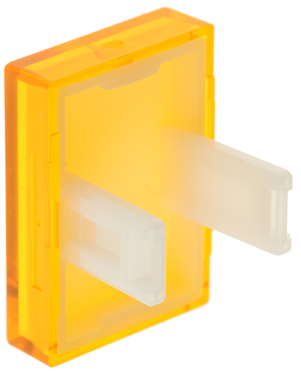 31-9034 EAO Yellow Rectangular Push Button Lens for Use with 31 Series