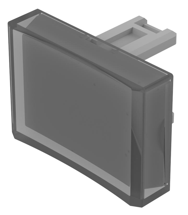 EAO Clear Rectangular Push Button Lens for Use with Push Button