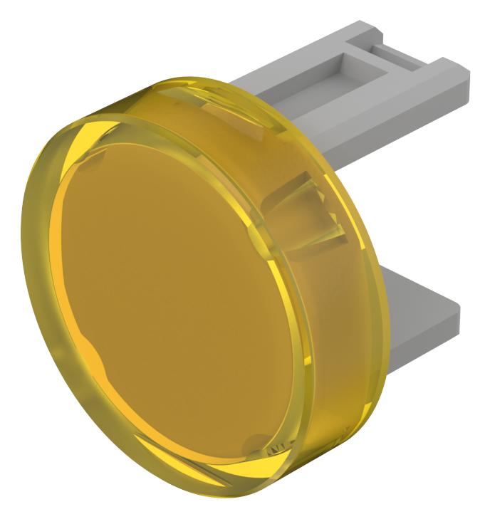 EAO Yellow Round Push Button Lens for Use with Push Button