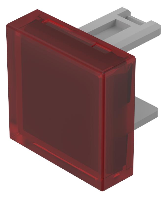 EAO Red Square Push Button Lens for Use with Push Button